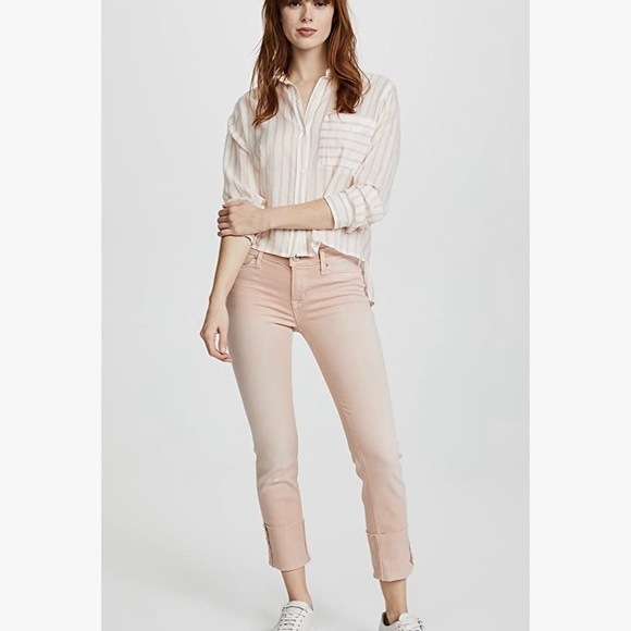 Hudson Tally Deep Cuff Crop Skinny Jean